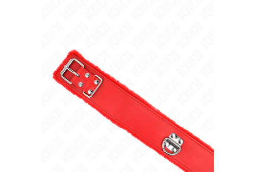 kink collar con correa 116 cm con tachuelas plateadas modelo 4 rojo ajustable 40 48 cm x 6 cm