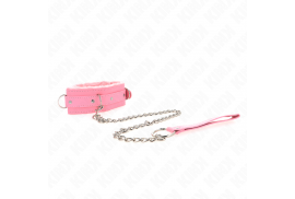 kink collar con correa 65 cm con restricciones rosa ajustable 36 42 cm x 55 cm