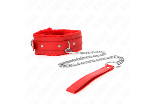 kink collar con correa 65 cm con restricciones rojo ajustable 36 42 cm x 55 cm