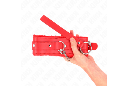 kink collar con correa 65 cm con restricciones rojo ajustable 36 42 cm x 55 cm