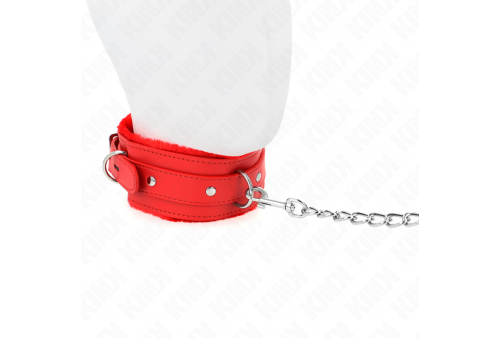 kink collar con correa 65 cm con restricciones rojo ajustable 36 42 cm x 55 cm