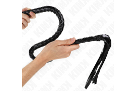 kink látigo de serpiente con anillo de mano negro 65 cm