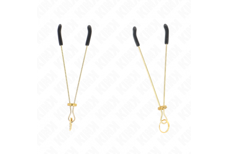 kink pinzas para pezones fina dorado 7 cm