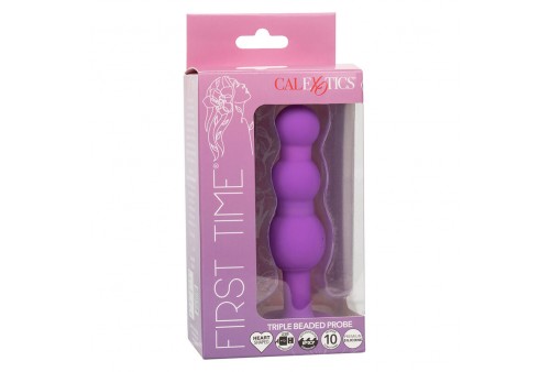 calexotics first time plug anal con triple cuencas 10 vibraciones violeta