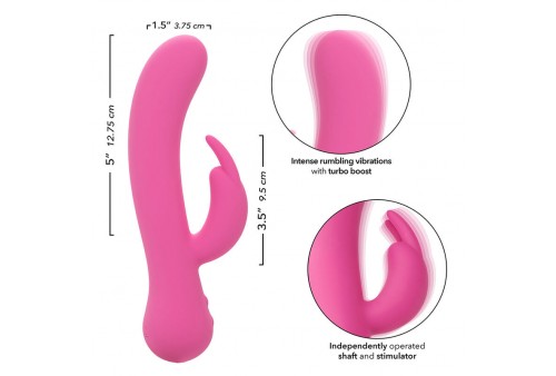 calexotics first time vibrador rabbit recargable rosa