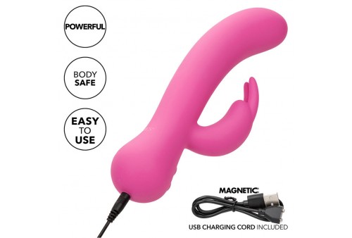 calexotics first time vibrador rabbit recargable rosa