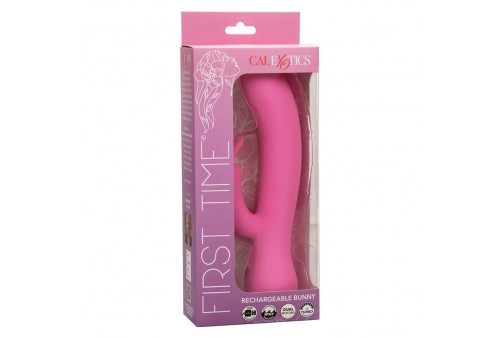 calexotics first time vibrador rabbit recargable rosa