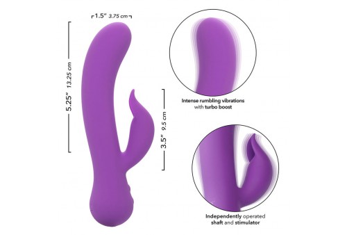 calexotics first time vibrador complaciente recargable morado