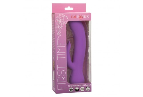 calexotics first time vibrador complaciente recargable morado