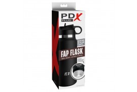 pdx plus fap flask estimulador de botella discreto transparente modelo 1