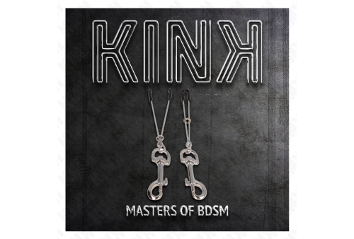 kink pinzas para pezones fina con gancho plateado 7 cm