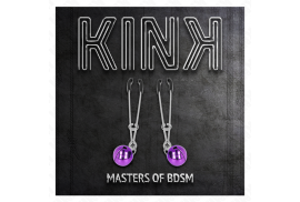 kink pinzas para pezones fina con cascabel violeta 7 cm