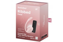 satisfyer ribbed petal estimulador punto g control remoto rosa app gratuita