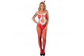 livco corsetti fashion magali lc 17178 bodystocking crotchless navideño talla única