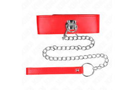 kink collar con correa 65 cm ancho rojo ajustable 335 41 cm x 5 cm