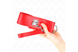 kink collar con correa 65 cm ancho rojo ajustable 335 41 cm x 5 cm