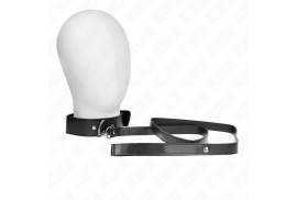 kink collar con correa 116 cm fino negro ajustable 32 50 cm x 8 cm