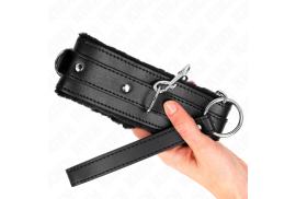 kink collar con correa 65 cm con restricciones negro ajustable 36 42 cm x 55 cm