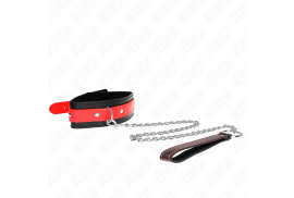 kink collar con correa 65 cm rojo ajustable 36 43 cm x 5 cm