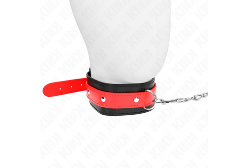 kink collar con correa 65 cm rojo ajustable 36 43 cm x 5 cm