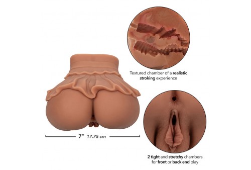 calexotics the homecoming queen doble masturbador realístico caramelo