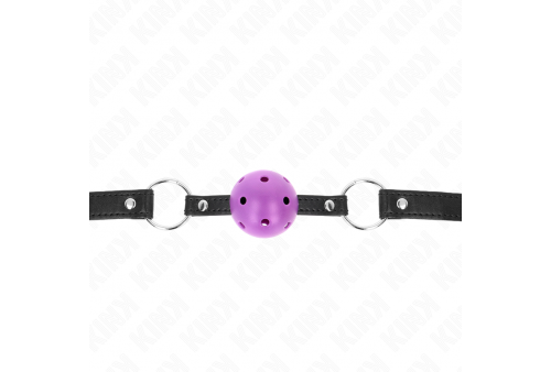 kink mordaza de bola 45 cm morado dura hueca 635 x 2 cm