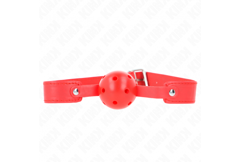 kink mordaza de bola 45 cm transpirable rojo 65 x 25 cm