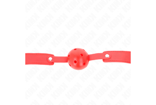 kink mordaza de bola 45 cm transpirable rojo 65 x 25 cm