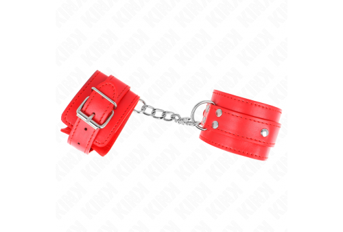 kink muñequeras con 3 anillas en d ajustable rojo 175 25 cm x 6 cm