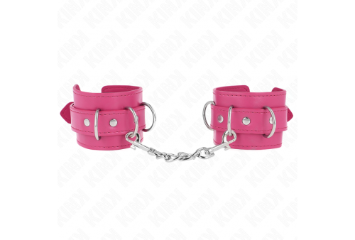 kink muñequeras con 3 anillas en d ajustable rosa 175 25 cm x 6 cm