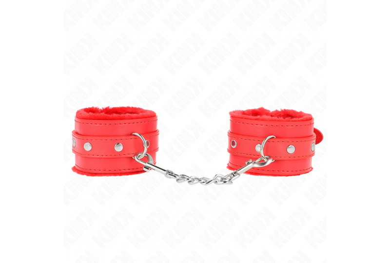 kink muñequeras forradas premium rojo con correa rojo ajustable 17 29 cm x 6 cm