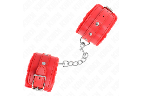 kink muñequeras forradas premium rojo con correa rojo ajustable 17 29 cm x 6 cm