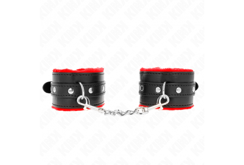 kink muñequeras forradas premium rojo con correa negro ajustable 17 29 cm x 6 cm