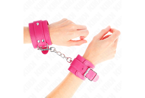 kink muñequeras fucsia con detalles en fucsia ajustable 20 28 cm x 55 cm