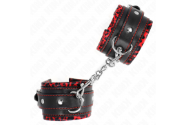 kink muñequeras forradas rojo negro ajustable 17 29 cm x 6 cm