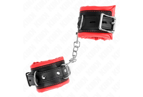 kink muñequeras estilo heavy forro rojo ajustable 20 30 cm x 6 cm