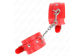 kink muñequeras finas rojo ajustable 21 33 cm