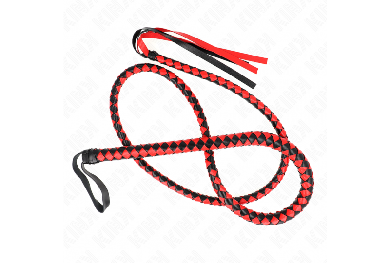 kink látigo de serpiente largo rojo 210 cm