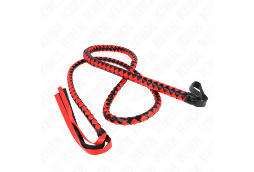 kink látigo de serpiente largo rojo 210 cm