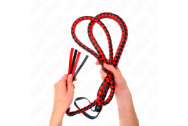 kink látigo de serpiente largo rojo 210 cm