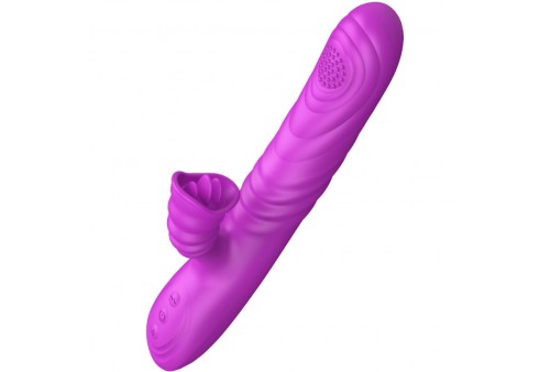 armony angelia vibrador multifuncion con lengua estimuladora efecto calor violeta