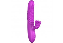 armony angelia vibrador multifuncion con lengua estimuladora efecto calor violeta