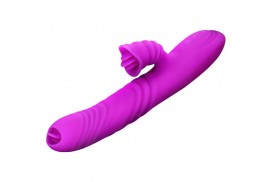 armony angelia vibrador multifuncion doble lengua efecto calor violeta