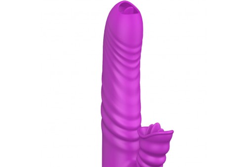 armony angelia vibrador multifuncion doble lengua efecto calor violeta