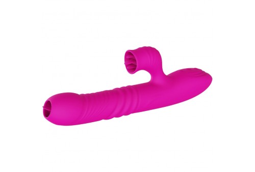 armony fanny vibrador multifuncion doble lengua efecto calor fucsia