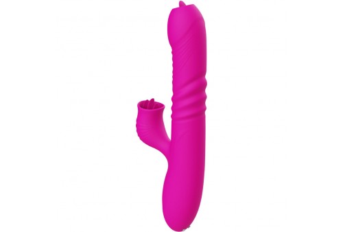 armony fanny vibrador multifuncion doble lengua efecto calor fucsia