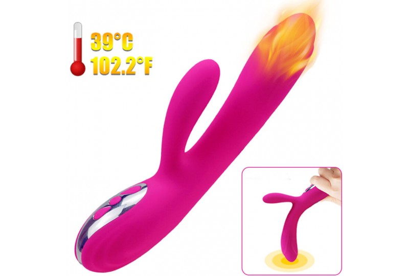 armony vibrador estimulador flexible efecto calor fucsia