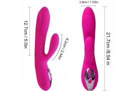 armony vibrador estimulador flexible efecto calor fucsia