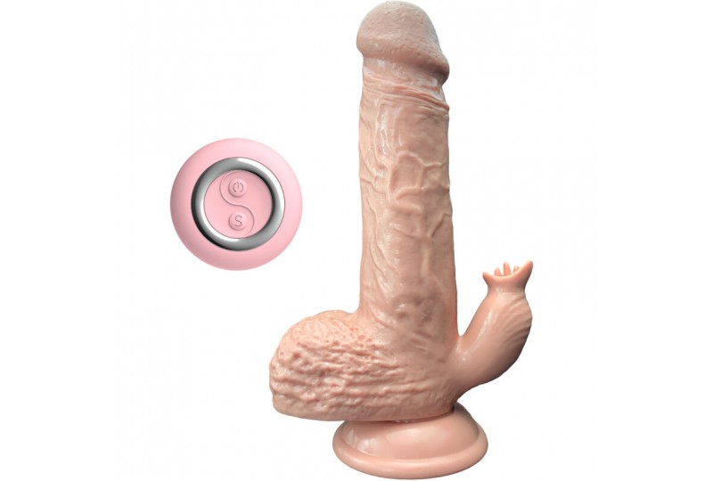 armony dildo realistico vibrador thrusting con lengua estimulador 19 cm