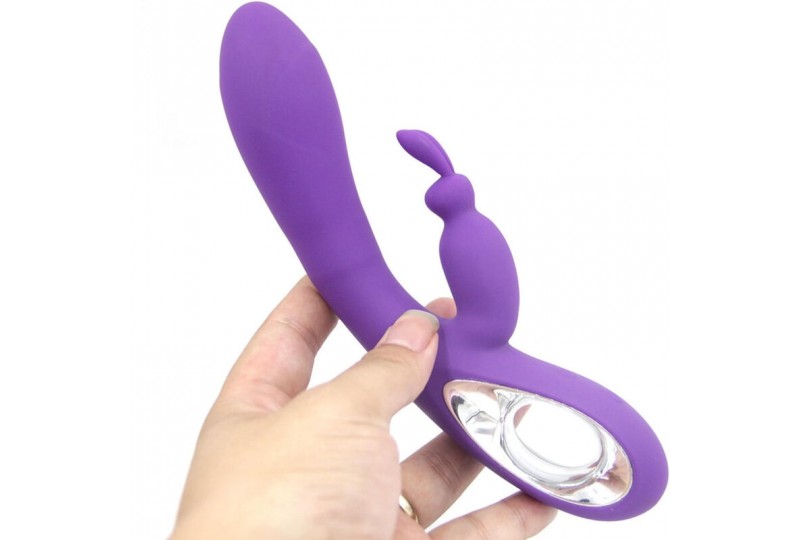 armony bella vibrador rabbit pull ring violeta